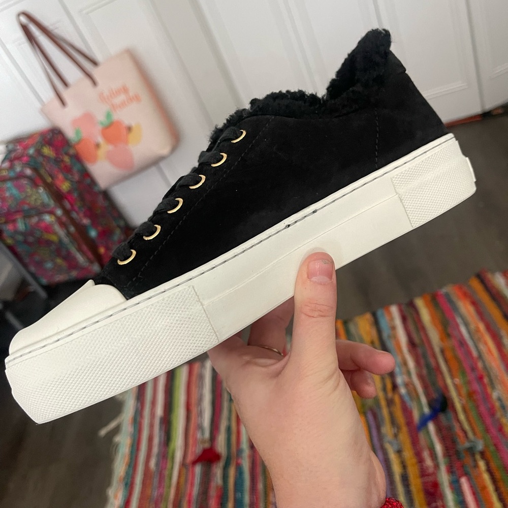 Tom Ford AUTHENTIC with tags sued leather shearling low top shoes - Picture 5 of 15